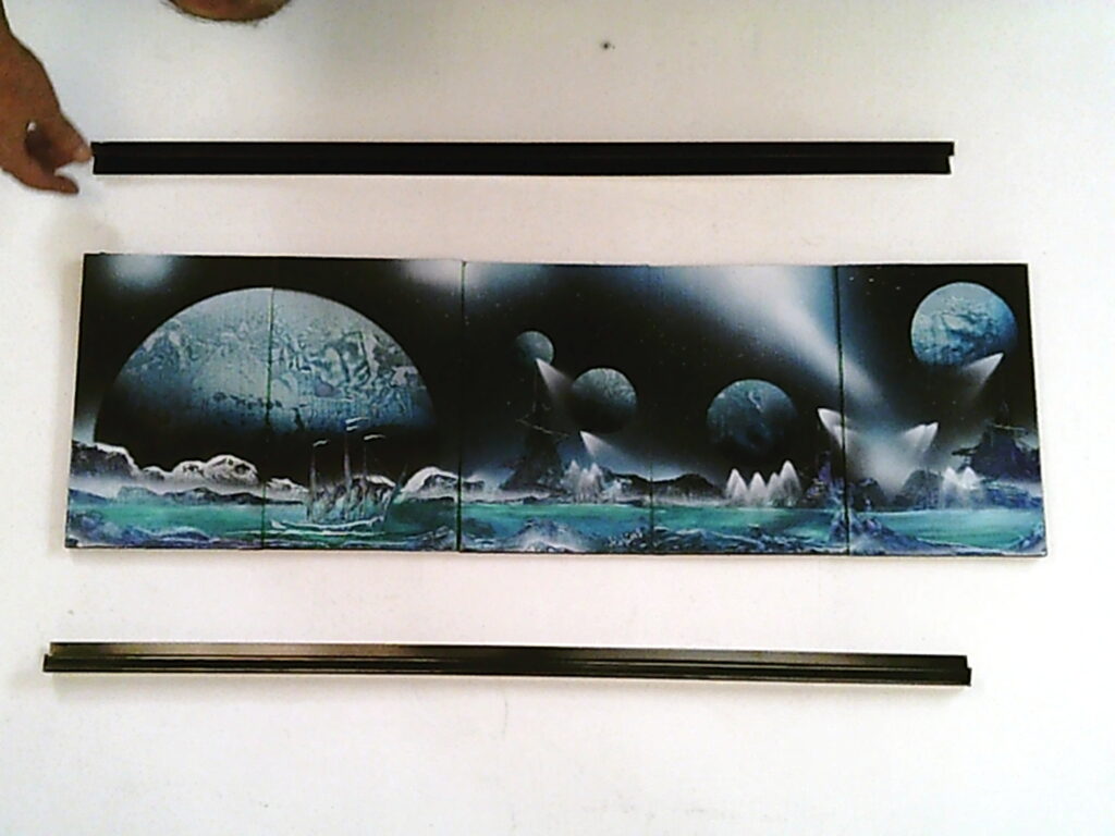 arteolin de 5 piezas pintado por leo g serrano